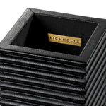 Zestaw biurkowy Elvane | Black Leather | Zestaw 3 szt.