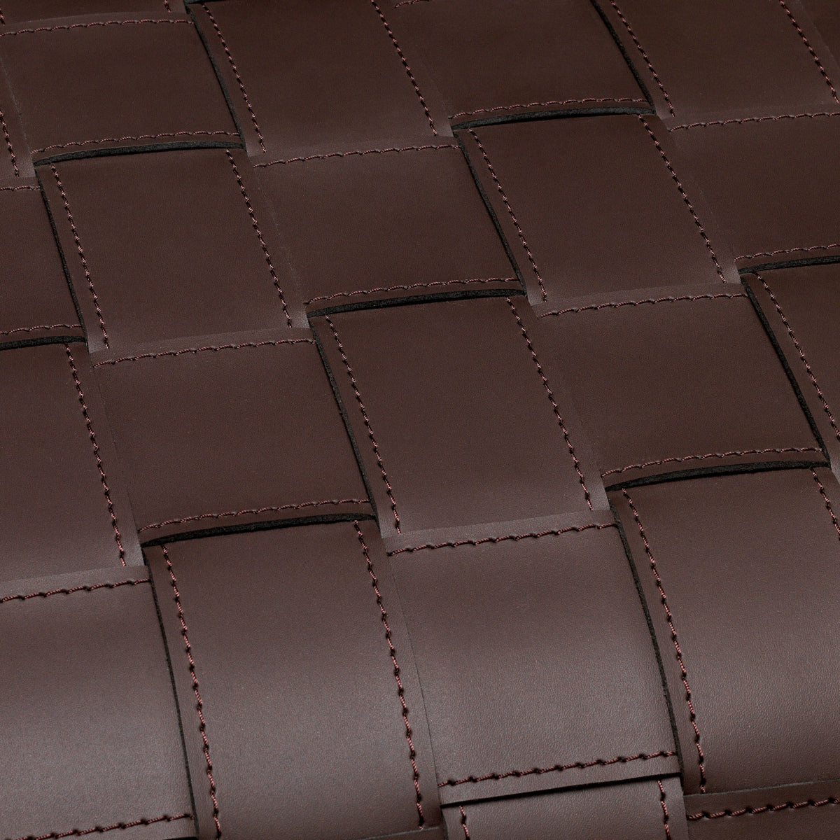 Stoliki boczne Marcello, dark brown faux leather, komplet 2 szt.