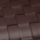 Stoliki boczne Marcello, dark brown faux leather, komplet 2 szt.