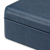 Pudełko na karty The Ridges (2 talie w zestawie), blue leather