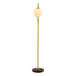 Antique brass finish | alabaster | black marble base