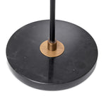 Black finish | antique brass finish | black marble base