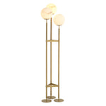 Antique brass finish | alabaster