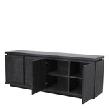 Komoda Eichholtz Bowen Charcoal w kolorze grey oak veneer