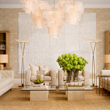 Antique brass finish | white glass