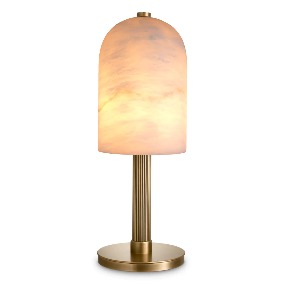 Antique brass finish | alabaster
