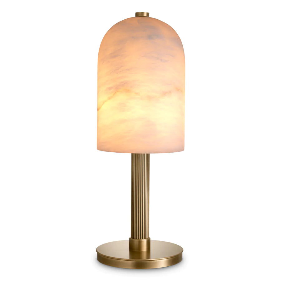 Antique brass finish | alabaster