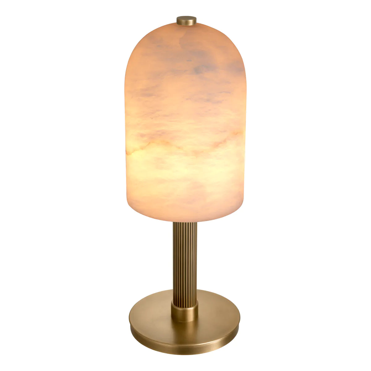 Antique brass finish | alabaster