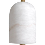 Antique brass finish | alabaster