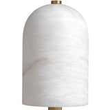 Antique brass finish | alabaster