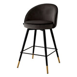 Roche dark grey velvet