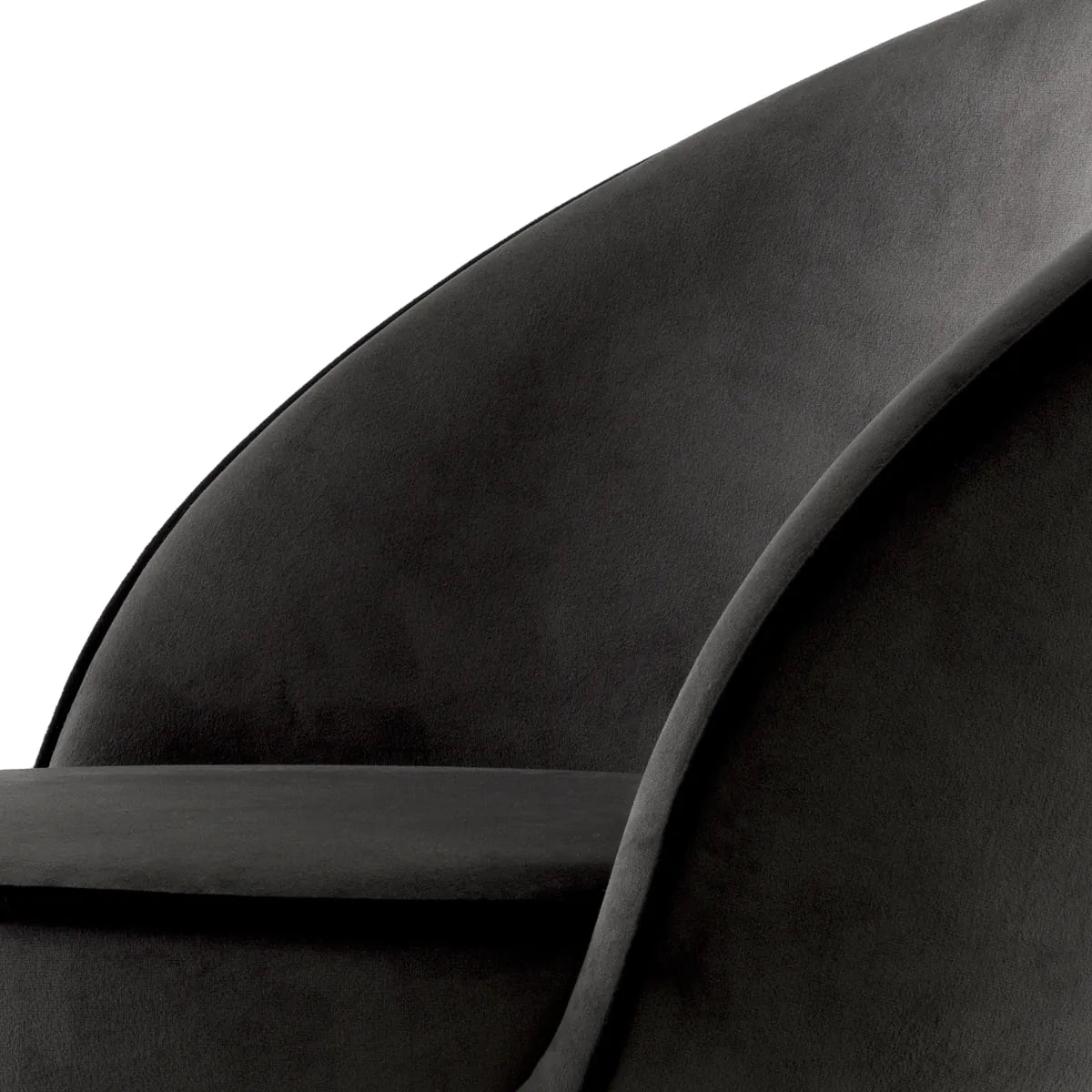 Roche dark grey velvet