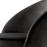 Roche dark grey velvet