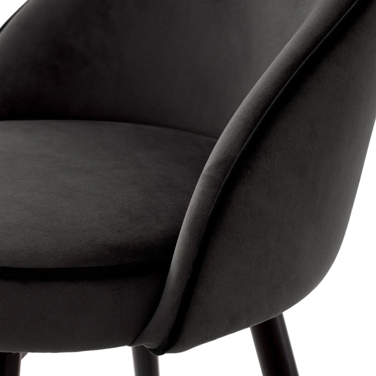 Roche dark grey velvet