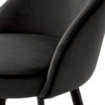 Roche dark grey velvet