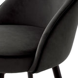 Roche dark grey velvet