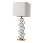 Antique brass finish | rough white marble
