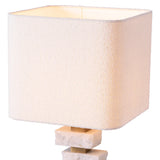 Antique brass finish | rough white marble