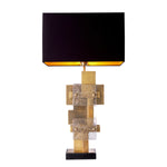 Vintage brass finish | glass | granite base