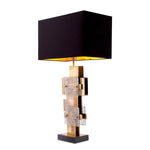 Vintage brass finish | glass | granite base