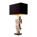 Vintage brass finish | glass | granite base