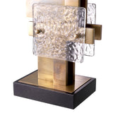 Vintage brass finish | glass | granite base
