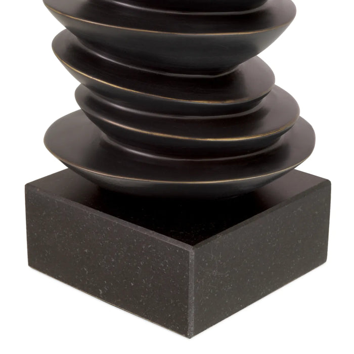 Bronze finish | black granite base