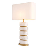 Antique brass finish | alabaster