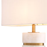 Antique brass finish | alabaster