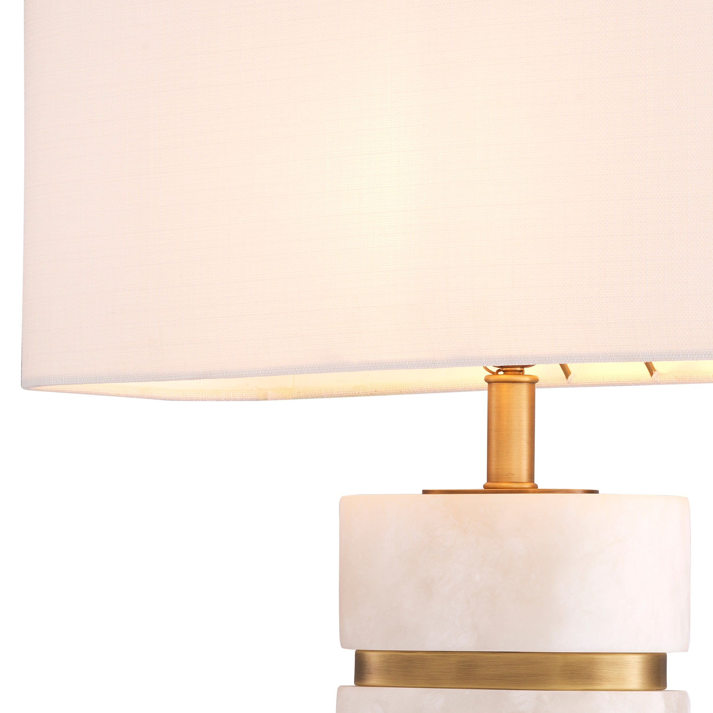 Antique brass finish | alabaster