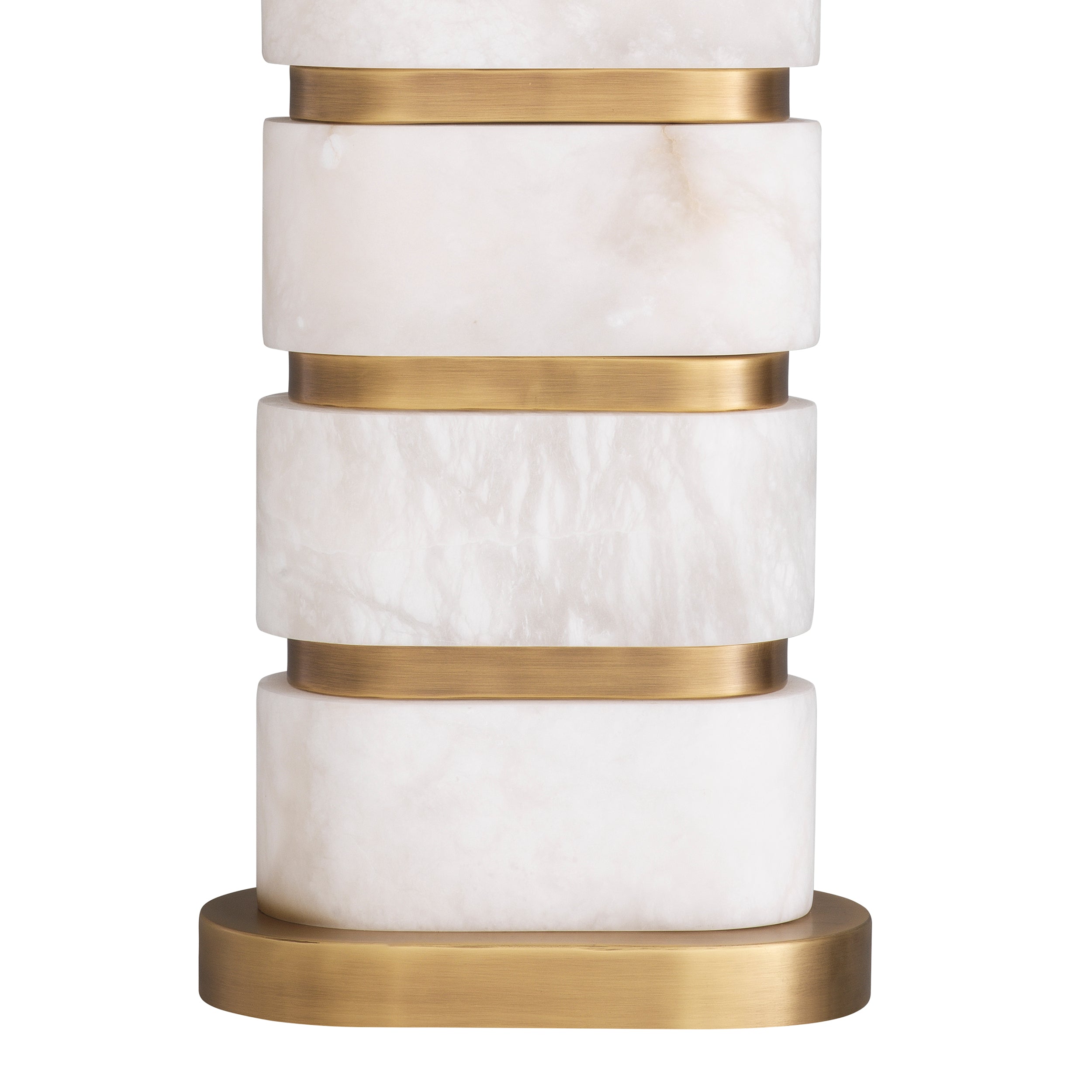 Antique brass finish | alabaster