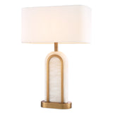 Antique brass finish | alabaster