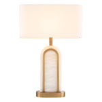 Antique brass finish | alabaster