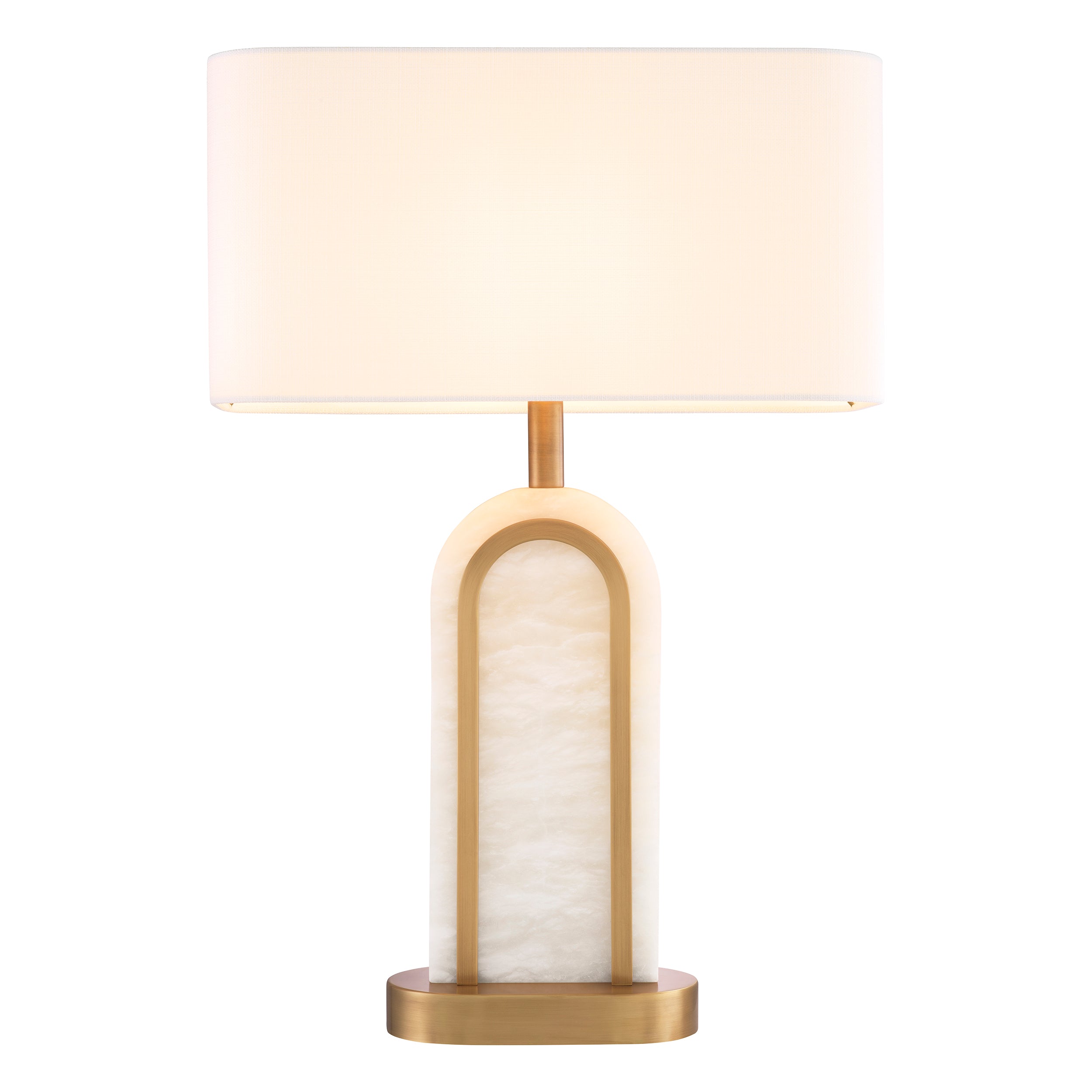 Antique brass finish | alabaster