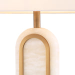 Antique brass finish | alabaster