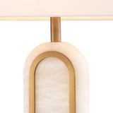 Antique brass finish | alabaster