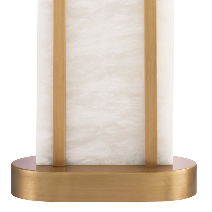 Antique brass finish | alabaster