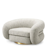 Fotel Eichholtz Cosenza w tkaninie Splendor light grey