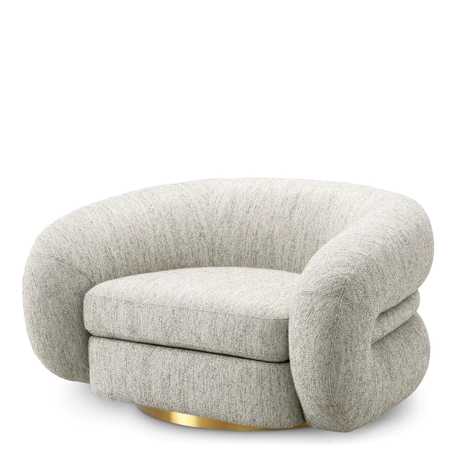 Eichholtz Cosenza Armchair in Splendor Light Grey Fabric