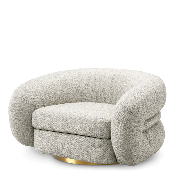 Fotel Eichholtz Cosenza w tkaninie Splendor light grey