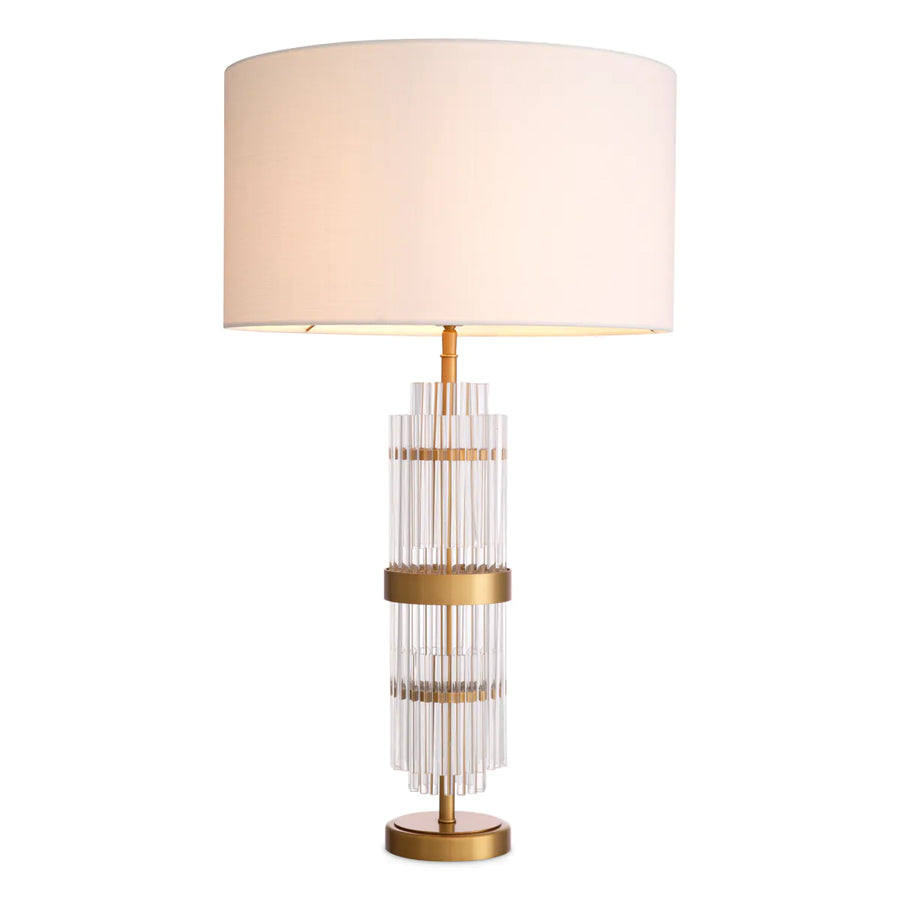 Antique brass finish | clear glass