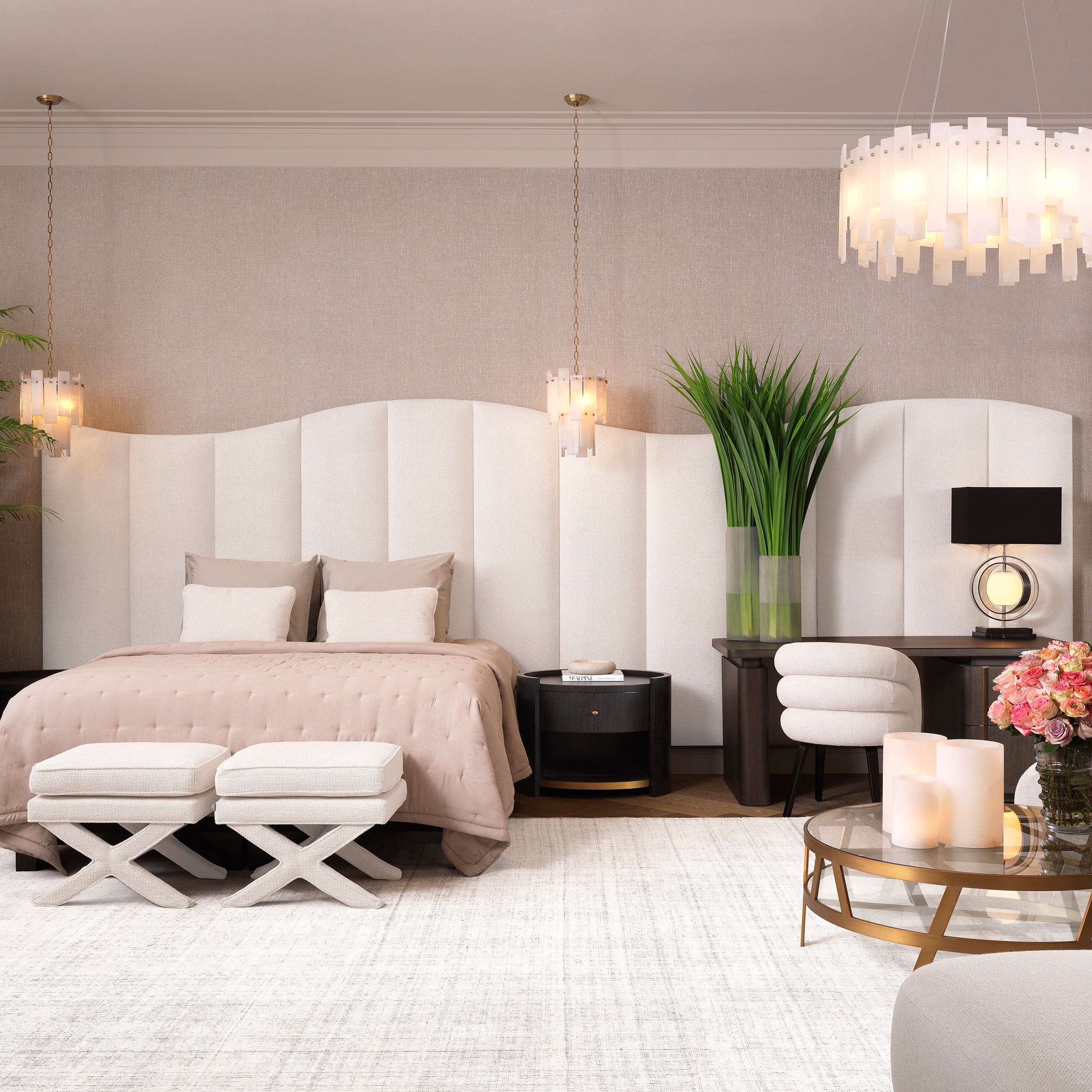 Bronze highlight finish | gold finish | alabaster