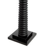 Piano black finish | black granite base