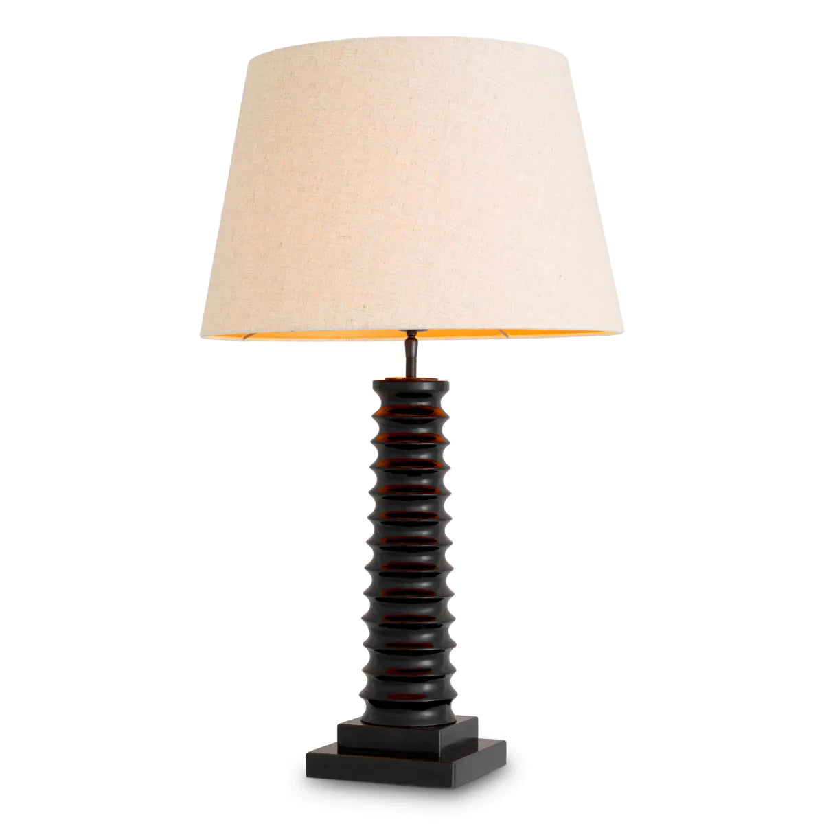 Piano black finish | black granite base