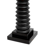 Piano black finish | black granite base