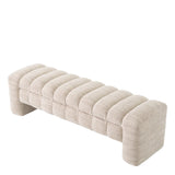 Ławka Eichholtz Taranto w tkaninie Skyward sand