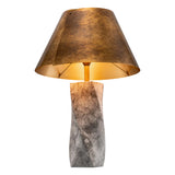 Antique brass finish | grey marble