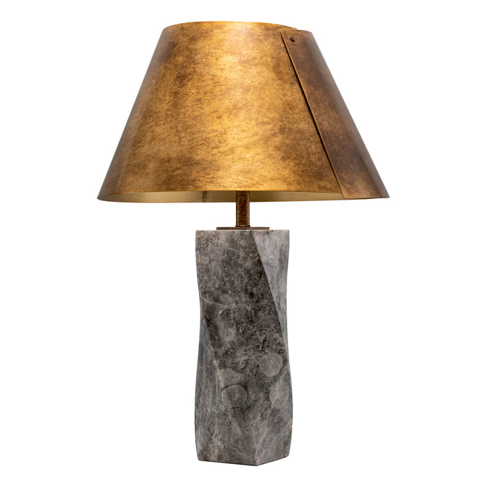 Antique brass finish | grey marble