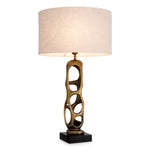 Vintage brass finish | black granite base