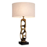 Vintage brass finish | black granite base